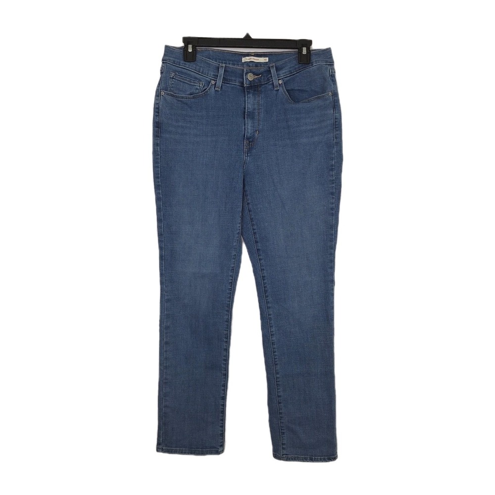Levis Classic Straight Jeans Womens Sz 10 Blue Mid Rise Denim Pants‎ Stretch Fit